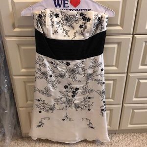 Silk White House Black Market cocktail dress.